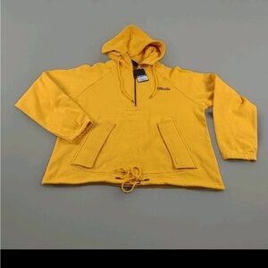 THE HUNDREDS Ganahi Pullover Gold Heavyweight 1/2 Zip Hoodie Men's XL